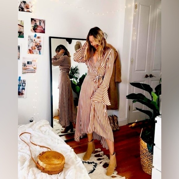 NEW Faithfull the Brand Carioca Wrap Maxi dress size 2 - Picture 1 of 10